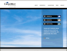Tablet Screenshot of crownwest.com